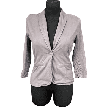 Nikcorp Ženski sako elegantni, udoban i moderan za posao i svaki dan, klasični kroj za savršeno pristajanje, sivi, veličina S