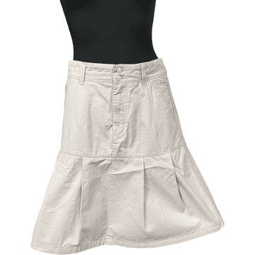 Nikcorp Midi suknja od pamuka za elegantan i udoban stil, prozračna i lagana za tople dane, lepršavi kroj, bijela, vel. 38