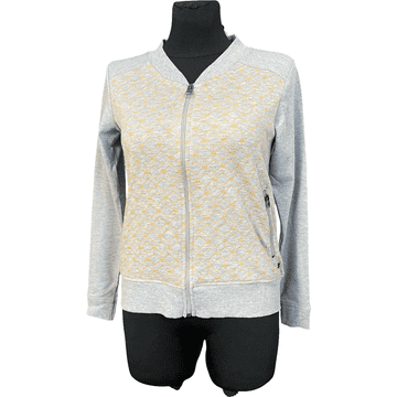 Nikcorp Ženska majica s patentnim zatvaračem, topla i udobna, bez kapuljače, za svakodnevno nošenje, siva, veličina S