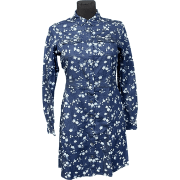 Nikcorp Ženska haljina do koljena za ljeto, udobna i prozračna, elegantni pamučni kroj za svaki dan i posebne prigode, plava 38