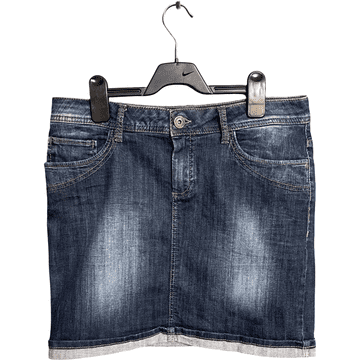 Nikcorp Mini suknja za žene, udobna i elegantna, za ljetne kombinacije, prozračni pamuk s elastinom, tamnoplava, veličina 38