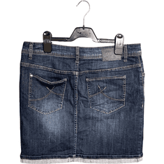 Nikcorp Mini suknja za žene, udobna i elegantna, za ljetne kombinacije, prozračni pamuk s elastinom, tamnoplava, veličina 38