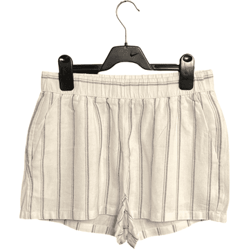 Nikcorp Ženske kratke hlače za ljeto, udobne i prozračne, lan i viskoza, ležerni kroj za svaki dan, elegantne, bijele, veličina S