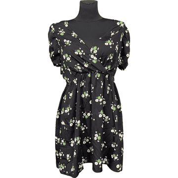 Nikcorp Haljina do koljena, elegantna i udobna, za ljetne dane i večernje izlaske, prozračni materijal, crna, veličina 40