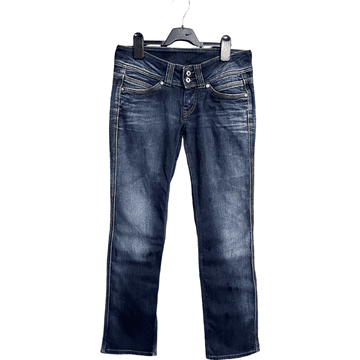 Nikcorp Ženske hlače elegantne i udobne, klasičan kroj za svaki dan i posao, rastezljivi pamuk, tamnoplave, veličina 28