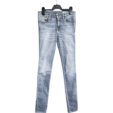 Nikcorp Ženske traperice uskog kroja za udobnost i stil, rastezljive pamučne hlače za svaki dan i elegantne prilike, plave 27/30