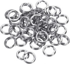 Nikcorp Set za ribolov 1475 kom, prstenovi i udice, nehrđajući čelik, za slatkovodni i morski ribolov, srebrni