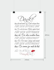 Nikcorp Plakat za najbolju prijateljicu, idealan poklon za rođendan, zidna dekoracija za spavaću sobu, art print, bijeli, 21x29,7cm A4