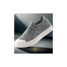 Nikcorp Dječje tenisice za dječake i djevojčice, prozračne i perive u perilici, sportske cipele za školu, siva boja, veličina 37 EU