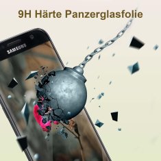 Nikcorp Kaljeno staklo za Samsung Galaxy S7 (2 komada), 9H zaštitno staklo protiv ogrebotina, ultra tanko 0.33mm, HD prozirno