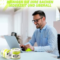 Nikcorp Gel za čišćenje unutrašnjosti automobila i tipkovnice, višenamjenska smjesa za uklanjanje prašine i prljavštine