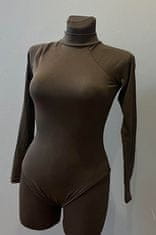 Nikcorp Ženski bodi dugih rukava za cjelodnevnu udobnost, elegantan i rastezljiv s praktičnim kopčanjem u međunožju, crni, S