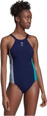 Nikcorp Ženski jednodijelni kupaći kostim za plivanje, otporan na klor, udoban za trening, visoki izrez, veličina 38 E