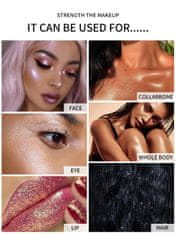 Nikcorp Highlighter u stiku za lice i tijelo, dugotrajan sjaj, vodootporna formula s aplikatorom, biserno bijeli