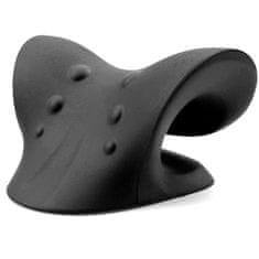 Nikcorp Jastuk za istezanje vrata i ramena za kiropraktičku trakciju, korekciju kralježnice i opuštanje mišića, crni