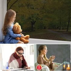 Nikcorp Zrcalna folija za prozore za privatnost i toplinsku izolaciju, 97% UV zaštita, statička samoljepljiva, crno-srebrna 75x200 cm