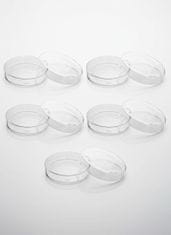 Nikcorp Petrijeve zdjelice s ventiliranim poklopcem za uzgoj mikroorganizama, 10 komada, prozirne plastične, 90 x 15 mm