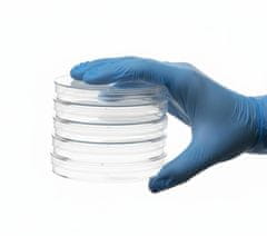 Nikcorp Petrijeve zdjelice s ventiliranim poklopcem za uzgoj mikroorganizama, 10 komada, prozirne plastične, 90 x 15 mm