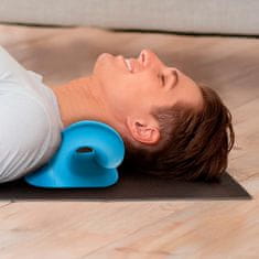 Nikcorp Jastuk za istezanje vrata i masažu kralježnice, ergonomski masažer za opuštanje mišića i ublažavanje boli, plavi