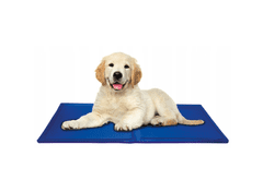Nikcorp Rashladna podloga za pse i mačke, samohlađenje bez struje, vodootporna gel prostirka za krevet i auto, plava, 65x50 cm