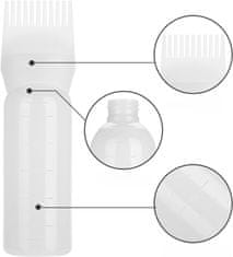 Nikcorp Bočica s aplikatorom za ulje za kosu, precizno nanošenje boje i regeneratora, s češljem za korijen i mjernom skalom, 160 ml