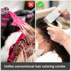 Nikcorp Bočica s aplikatorom za ulje za kosu, precizno nanošenje boje i regeneratora, s češljem za korijen i mjernom skalom, 160 ml