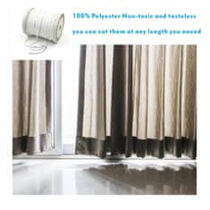 Nikcorp Olovna traka za zavjese za savršeno ravnanje i elegantne nabore, poliesterska, za rezanje, 150g, 5 metara