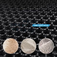 Nikcorp Podloga za mačji WC, dvoslojna, vodootporna, protuklizna, hvata pijesak, EVA pjena, 60x45 cm, crna