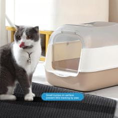 Nikcorp Podloga za mačji WC, dvoslojna, vodootporna, protuklizna, hvata pijesak, EVA pjena, 60x45 cm, crna