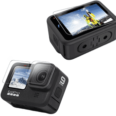 Nikcorp Kaljeno zaštitno staklo za GoPro Hero 9/10/11/12, 9H tvrdoća, set za ekran i objektiv, kristalna prozirnost, 6 komada