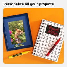 Nikcorp Uljni markeri set 5 komada, permanentni i vodootporni za drvo, staklo, kamen, metal, plastiku, s vrhom 3 mm, višebojni