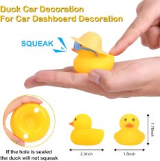 Nikcorp Gumene patkice za auto, 5 komada, smiješni ukras za kontrolnu ploču, antistres igračka sa zvukom, žute, 5-7 cm