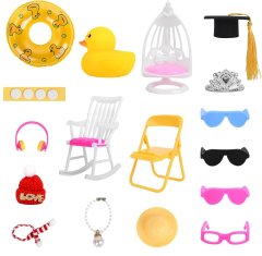 Nikcorp Gumene patkice za auto, 5 komada, smiješni ukras za kontrolnu ploču, antistres igračka sa zvukom, žute, 5-7 cm