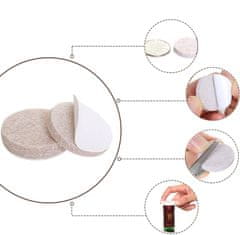 Nikcorp Filcani podlošci za namještaj 56 kom, samoljepljivi štitnici za zaštitu poda od ogrebotina, bež i sivi, okrugli i kvadratni