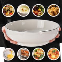 Nikcorp Keramička zdjela za juhu i salatu, 250 ml, otporna na toplinu, periva u perilici posuđa, bijela, 23x7,1 cm