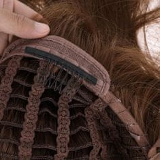 Nikcorp Kopče za ekstenzije za kosu 60 kom, metalne češljaste kopče za sigurno pričvršćivanje perika i umetaka, 7 zubaca, crne