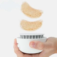 Nikcorp Silikonska četka za mačke za uklanjanje dlake s gumbom za samočišćenje, masažna, za kratku i srednju dlaku, bijela