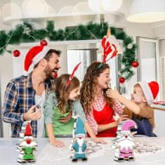 Nikcorp Set božićnih kalupa za kekse, 3 komada, nehrđajući čelik, za izradu kolača u obliku gnoma, sigurno za djecu, 13,5 cm