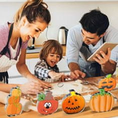 Nikcorp Set 9 kalupa za kekse Bundeva, nehrđajući čelik za Halloween, razni oblici za kolače i fondan, sigurni rubovi za djecu