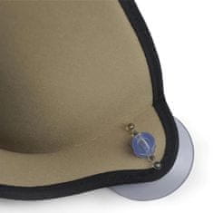 Nikcorp Ležaljka za mačke za prozor, viseća mreža za sunčanje i odmor, stabilna s jakim vakuumskim držačima, bež 72x25x15 cm