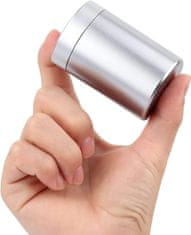 Nikcorp Aluminijske posude za pohranu, 2 kom, hermetičke, otporne na mirise, za začine, kavu, čaj, 50 ml, crna i srebrna