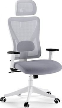 SENSE7 uredska stolica TONE WHITE bijelo-siva