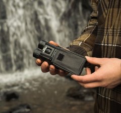 Nikcorp Mini dalekozor sklopivi s 10x povećanjem za promatranje ptica, lagan i kompaktan, s podešavanjem dioptrije, crni