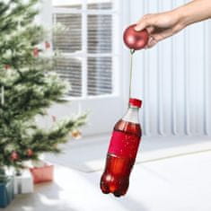 Nikcorp Božićne kuglice za bor, nelomljive i sigurne za djecu, set 20 komada s vezicama, crvene, zlatne i roze, 6 cm