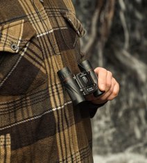 Nikcorp Mini dalekozor sklopivi s 10x povećanjem za promatranje ptica, lagan i kompaktan, s podešavanjem dioptrije, crni