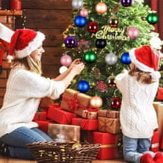 Nikcorp Set 6 velikih kuglica za bor, nelomljive i sigurne, 3 vrste završne obrade, za unutarnju i vanjsku dekoraciju, zlatne, 10 cm