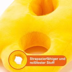 Nikcorp Interaktivna igračka za pse Sir i Miš 2u1, plišana edukativna igračka sa skrivalicom za poslastice i 2 piskutava miša