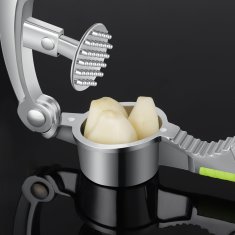 Nikcorp Preša za češnjak od nehrđajućeg čelika, ergonomska, za lako drobljenje, s protukliznom ručkom, periva u perilici posuđa