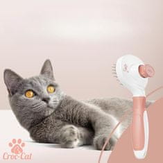 Nikcorp Samočisteća četka za mačke za dugu i kratku dlaku s češljem protiv buha, za njegu i uklanjanje poddlake bez čupanja