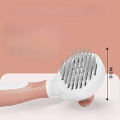 Nikcorp Samočisteća četka za mačke za dugu i kratku dlaku s češljem protiv buha, za njegu i uklanjanje poddlake bez čupanja